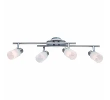 Спот Arte Lamp Cavalletta A4510PL-4SS Цвет арматуры серебро Цвет плафонов белый