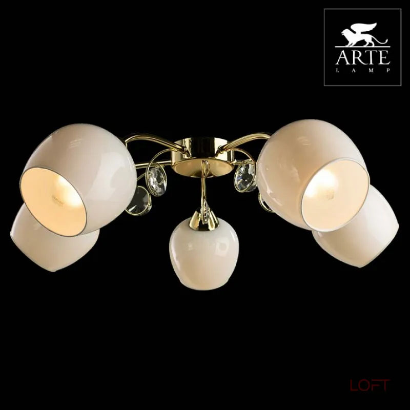 Потолочная люстра Arte Lamp Millo A9549PL-5GO 