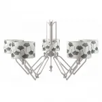 Подвесная люстра Lamp4You Hightech 16 M1-05-SN-LMP-Y-7 Цвет арматуры никель Цвет плафонов черно-белый от ImperiumLoft