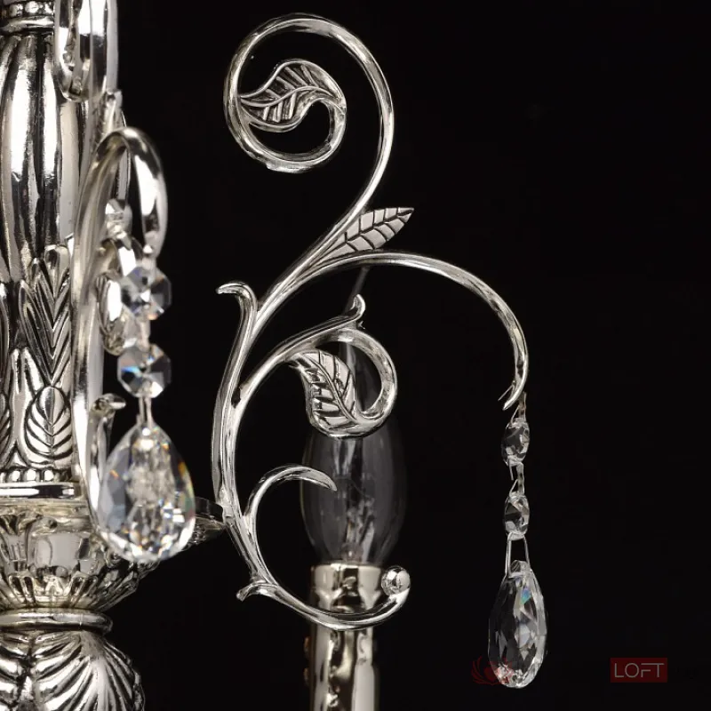 Подвесная люстра MW-Light Селена 10 482013812 Цвет арматуры серебро Цвет плафонов прозрачный от ImperiumLoft