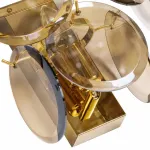 Накладной светильник Divinare Chloe 7566/01 AP-1 Цвет плафонов коричневый Цвет арматуры золото