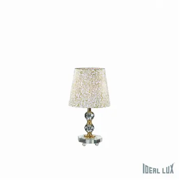 Настольная лампа декоративная Ideal Lux Queen QUEEN TL1 SMALL Цвет арматуры золото Цвет плафонов золото