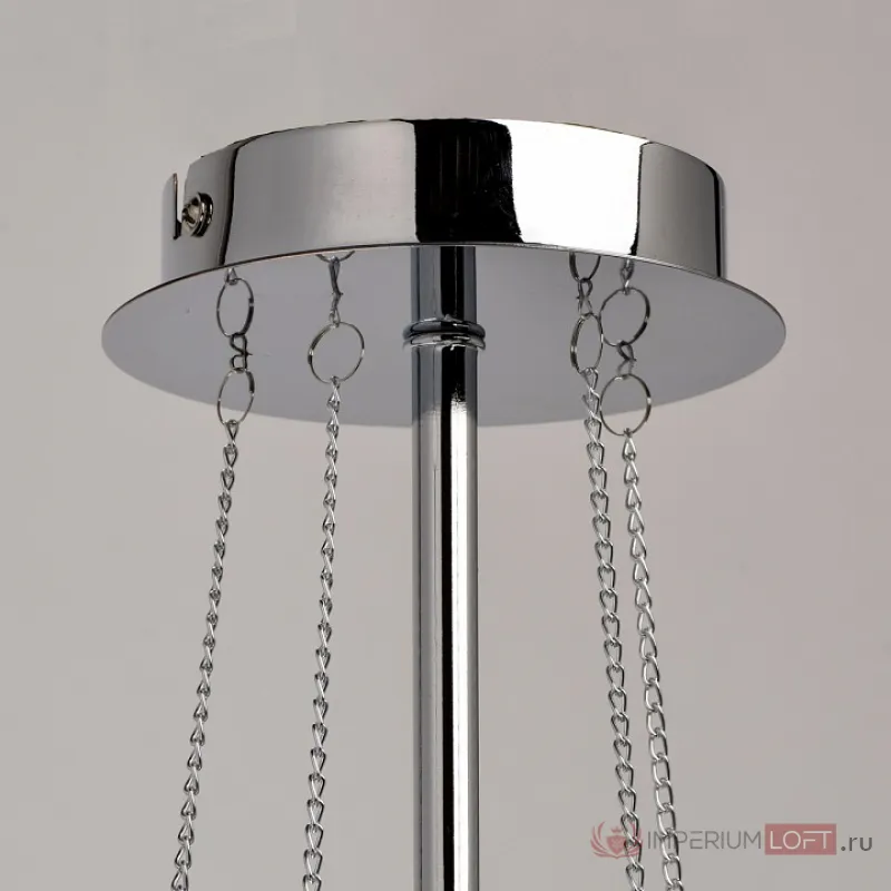 Люстра на штанге MW-Light Федерика 84 684010408 Цвет арматуры хром Цвет плафонов черный от ImperiumLoft