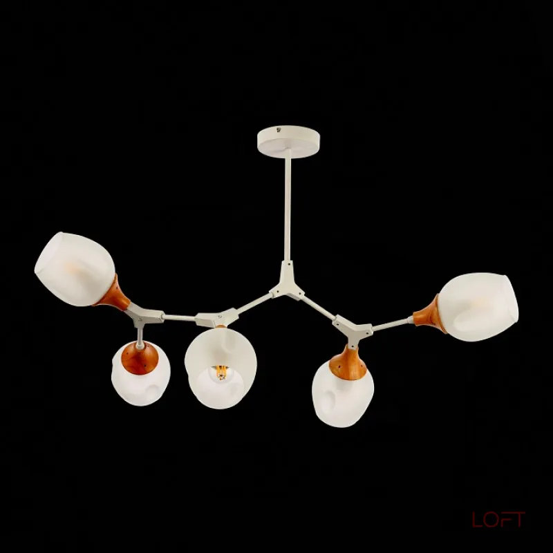 Люстра на штанге EVOLUCE Ciotolla SLE113502-05  Люстра на штанге EVOLUCE Ciotolla SLE113502-05