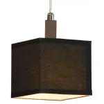 Подвесной светильник Lussole Montone LSF-2576-01 Цвет арматуры хром Цвет плафонов черный от ImperiumLoft