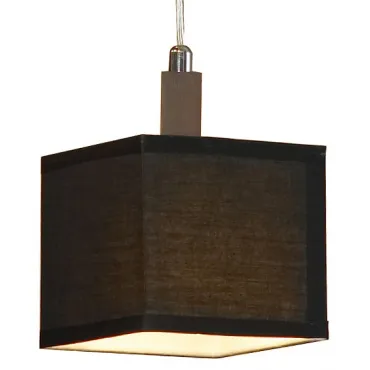 Подвесной светильник Lussole Montone LSF-2576-01 Цвет арматуры хром Цвет плафонов черный