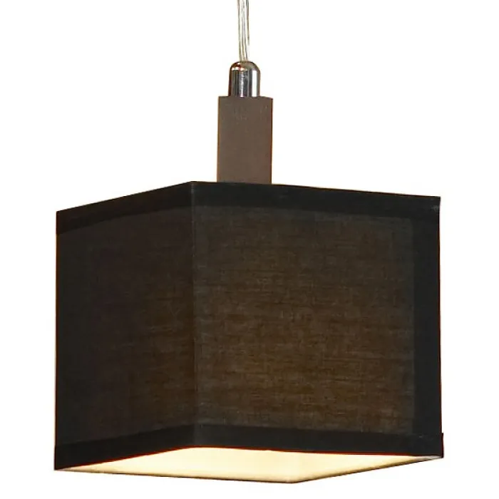 Подвесной светильник Lussole Montone LSF-2576-01 Цвет арматуры хром Цвет плафонов черный от ImperiumLoft