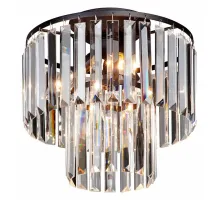Потолочная люстра Vitaluce V5151 V5151-1/4PL Цвет арматуры черный Цвет плафонов прозрачный