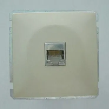 Розетка двойная Ethernet RJ-45 без рамки Imex 1611L 1611L-S320 Цвет арматуры серебро