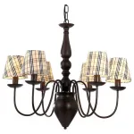 Подвесная люстра Arte Lamp Scotch A3090LM-6CK Цвет арматуры коричневый Цвет плафонов разноцветный от ImperiumLoft