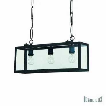 Подвесной светильник Ideal Lux Igor IGOR SP3 NERO Цвет арматуры черный Цвет плафонов разноцветный