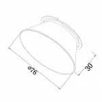 Вставка декоративная Maytoni Virar C060-01MG от ImperiumLoft