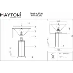 Настольная лампа декоративная Maytoni Impressive MOD151TL-01G от ImperiumLoft