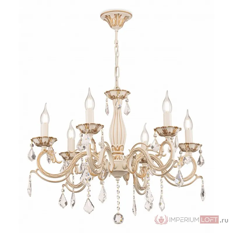 Подвесная люстра Maytoni Bronze 4 ARM245-06-W Цвет арматуры золото Цвет плафонов прозрачный от ImperiumLoft