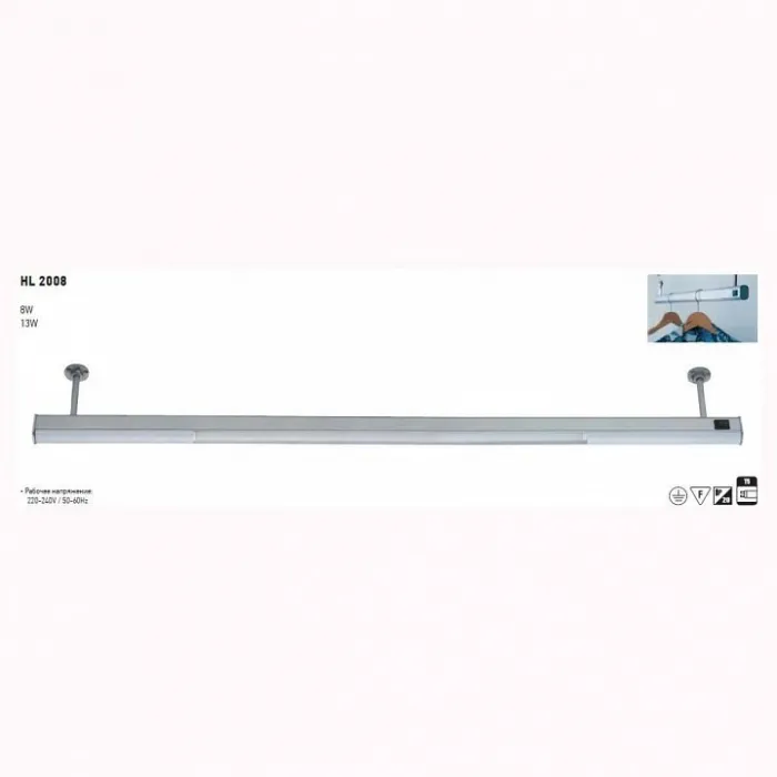 Накладной светильник Horoz Electric HL2008 HRZ00000542 Цвет арматуры хром Цвет плафонов хром от ImperiumLoft