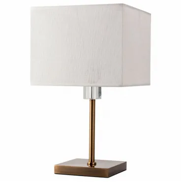 Настольная лампа декоративная Arte Lamp North A5896LT-1PB Цвет плафонов белый Цвет арматуры бронза