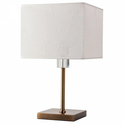 Настольная лампа декоративная Arte Lamp North A5896LT-1PB Цвет плафонов белый Цвет арматуры бронза