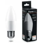 Лампа светодиодная Feron LB-1309 E27 9Вт 4000K 38063 Цвет арматуры хром Цвет плафонов прозрачный от ImperiumLoft