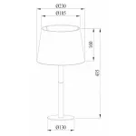 Настольная лампа декоративная Arte Lamp Connor A2102LT-1WH Цвет плафонов белый Цвет арматуры белый от ImperiumLoft