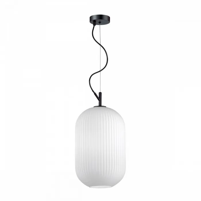 Подвесной светильник Odeon Light Roofi 4752/1 Цвет плафонов белый Цвет арматуры черный от ImperiumLoft