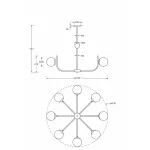 Люстра на штанге Maytoni Rendez-vous MOD109PL-08BS от ImperiumLoft