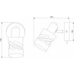 Бра Eurosvet Ansa 20120/1 хром от ImperiumLoft