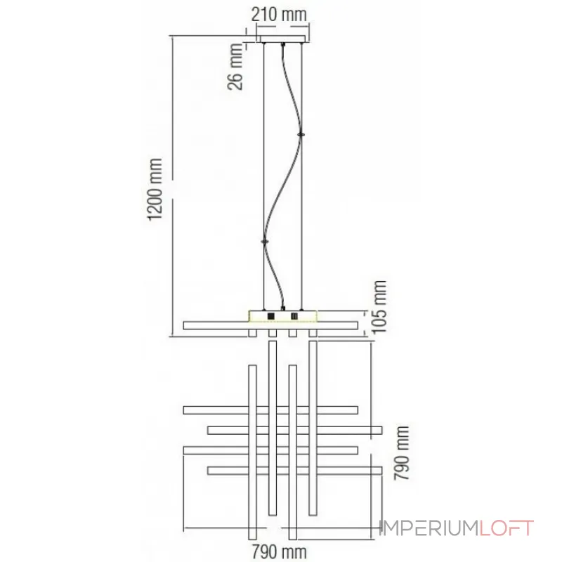 Подвесная люстра Horoz Electric Asfor HRZ00002299