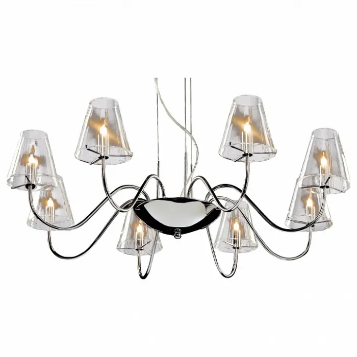Подвесная люстра Lightstar Diafano 758084 Цвет арматуры хром Цвет плафонов прозрачный от ImperiumLoft