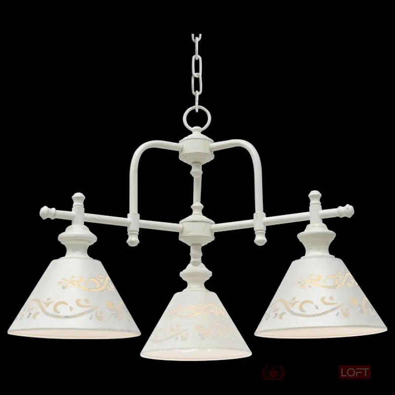 Подвесная люстра Arte Lamp Kensington A1511LM-3WG Цвет арматуры белый Цвет плафонов белый от ImperiumLoft