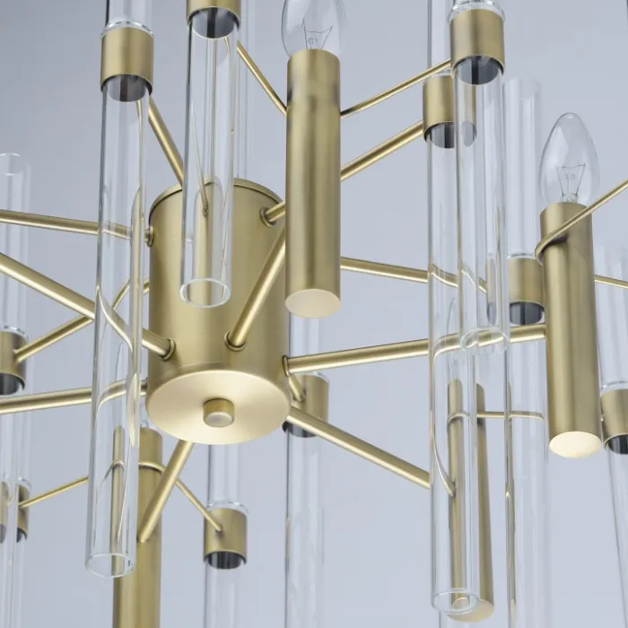 Люстра на штанге MW-Light Альгеро 285010806 Цвет арматуры латунь Цвет плафонов прозрачный от ImperiumLoft