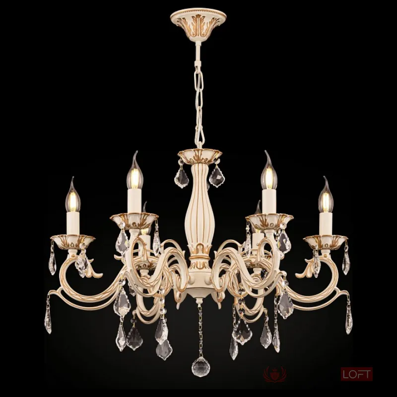 Подвесная люстра Maytoni Bronze 4 ARM245-06-W Цвет арматуры золото Цвет плафонов прозрачный от ImperiumLoft