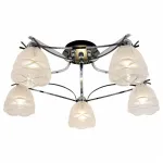 Потолочная люстра Citilux Сандра CL147151 Цвет арматуры хром Цвет плафонов прозрачный от ImperiumLoft
