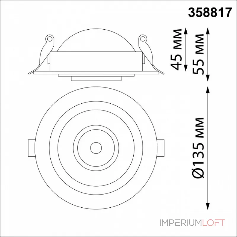 Встраиваемый светильник Novotech Gesso 358817 Цвет арматуры белый от ImperiumLoft Встраиваемый светильник Novotech Gesso 358817 Цвет арматуры белый от ImperiumLoft