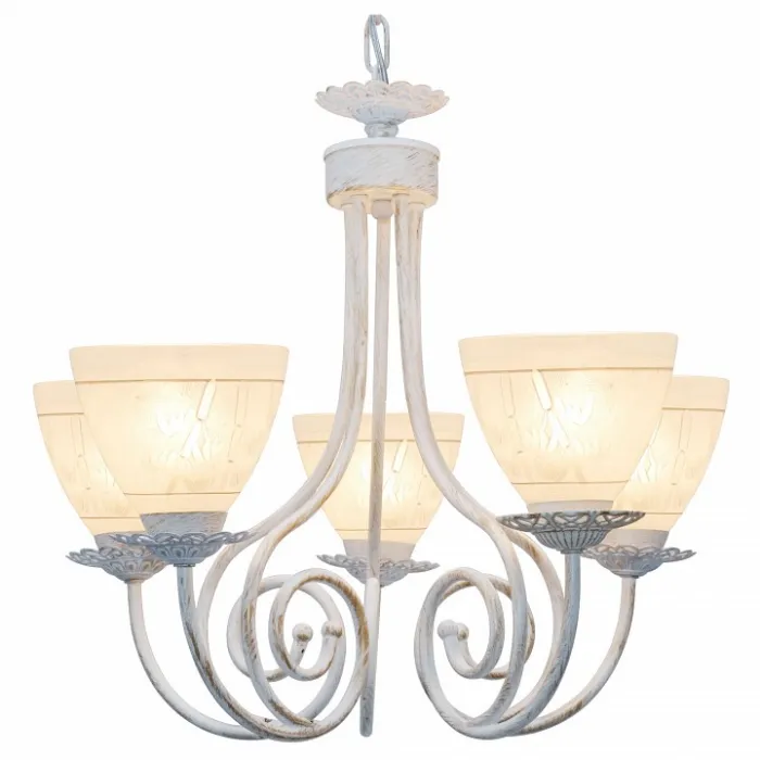 Подвесная люстра TopLight Barbara TL1134-5H Цвет арматуры золото Цвет плафонов золото от ImperiumLoft