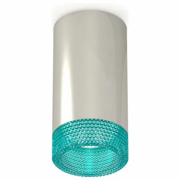 Накладной светильник Ambrella Techno Spot 270 XS6325021 Цвет арматуры серебро Цвет плафонов голубой