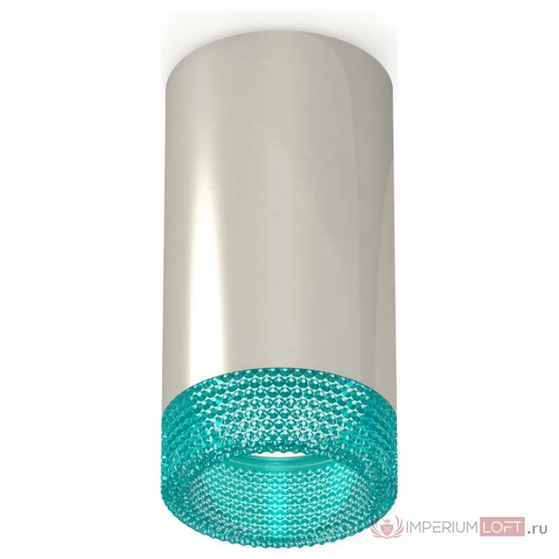 Накладной светильник Ambrella Techno Spot 270 XS6325021 Цвет арматуры серебро Цвет плафонов голубой от ImperiumLoft