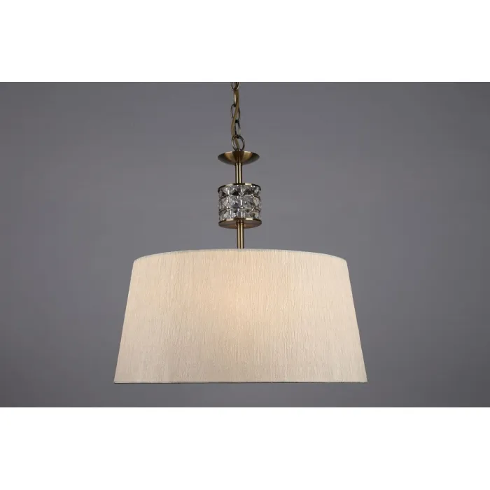 Подвесной светильник Omnilux Pavia OML-61406-01 Цвет арматуры бронза Цвет плафонов кремовый от ImperiumLoft