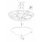 Накладной светильник Globo Rustica II 4413-2 Цвет арматуры коричневый Цвет плафонов желтый от ImperiumLoft