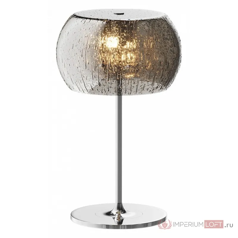 Настольная лампа декоративная Zumaline Rain T0076-03D-F4K9 Цвет арматуры хром Цвет плафонов серый от ImperiumLoft