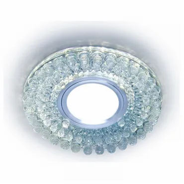 Встраиваемый светильник Ambrella Crystal 4 S376 цвет арматуры хром цвет плафонов прозрачный