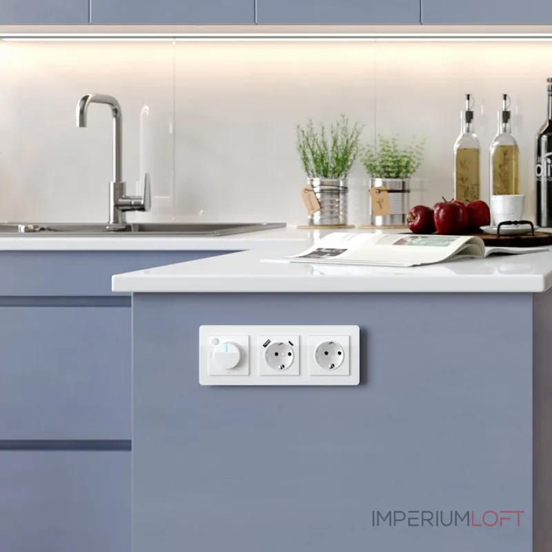 Рамка на 3 поста Werkel Acrylic белый W0032701 от ImperiumLoft