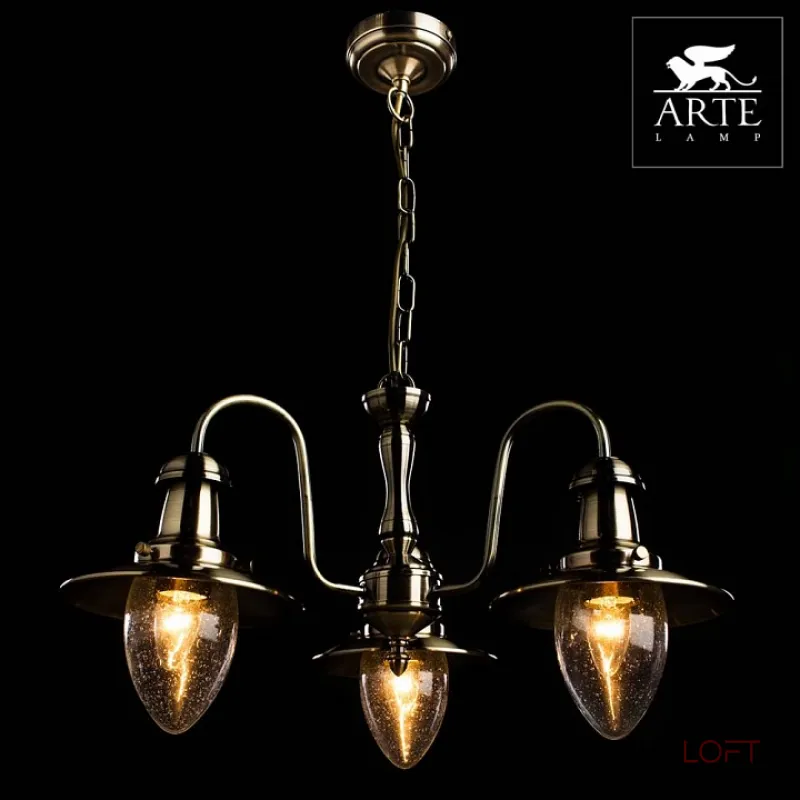 Подвесная люстра Arte Lamp Fisherman A5518LM-3AB 