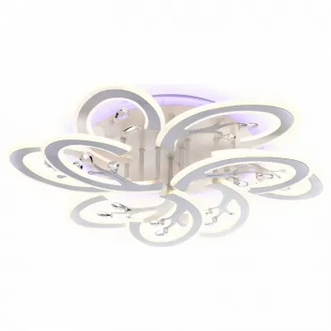 Накладной светильник Ambrella Original 2 FA513/6+3 WH белый 216W 680*650*120 (ПДУ РАДИО 2.4G) Цвет арматуры белый Цвет плафонов белый от ImperiumLoft