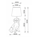 Настольная лампа декоративная Arte Lamp Bobby A1512LT-1BK Цвет плафонов черный Цвет арматуры черный