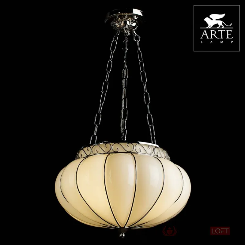 Подвесной светильник Arte Lamp Venice A2101SP-4WH Цвет арматуры хром Цвет плафонов белый от ImperiumLoft