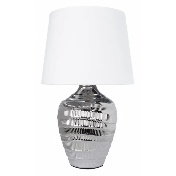 Настольная лампа декоративная Arte Lamp Korfu A4003LT-1CC Цвет арматуры Серый Цвет плафонов Белый от ImperiumLoft