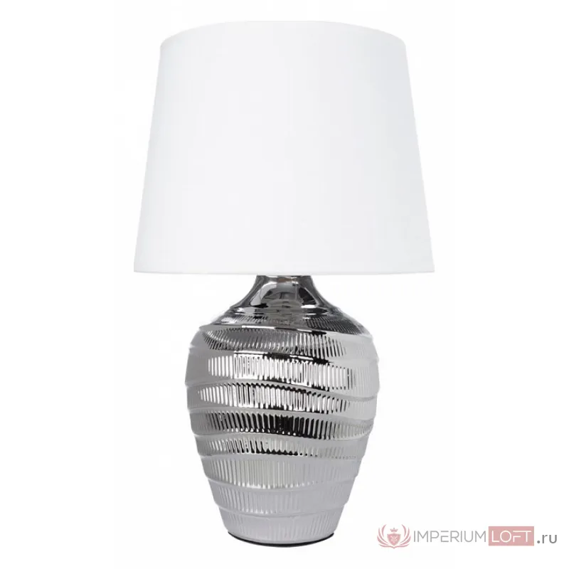 Настольная лампа декоративная Arte Lamp Korfu A4003LT-1CC Цвет арматуры Серый Цвет плафонов Белый от ImperiumLoft
