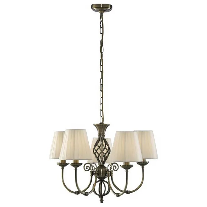 Подвесная люстра Arte Lamp Zanzibar A8390LM-5AB Цвет арматуры бронза Цвет плафонов белый от ImperiumLoft