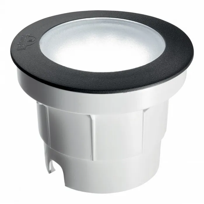 Встраиваемый в дорогу светильник Ideal Lux Ceci Round CECI FI1 ROUND BIG Цвет арматуры белый Цвет плафонов черный от ImperiumLoft