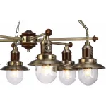 Подвесная люстра Arte Lamp Sailor A4524LM-6AB Цвет арматуры бронза Цвет плафонов прозрачный от ImperiumLoft